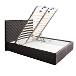 Кровать серая с подъемным механизмом Adelaide варинант исполнения - 2 | Loft Concept в Краснодаре