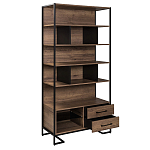 Стеллаж под TV в стиле лофт с открытыми полками и ящиками Urban Style Space варинант исполнения - 2 | Loft Concept в Краснодаре