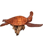 Статуэтка деревянная в виде морской черепахи Marine Reptiles варинант исполнения - 2 | Loft Concept в Краснодаре