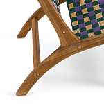 Кресло низкое из массива тика Barbados варинант исполнения - 5 | Loft Concept в Краснодаре