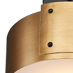 Потолочный светильник круглый светодиодный Semicircular Gold Panels старинная латунь варинант исполнения - 1 | Loft Concept в Краснодаре