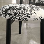 Стул обеденный деревянный с цветочной обивкой Foshan Chair варинант исполнения - 2 | Loft Concept в Краснодаре