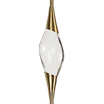 Подвесной светильник с хрустальным плафоном и бронзовым основанием Renee Glass Drops  варинант исполнения - 3 | Loft Concept в Краснодаре