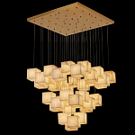Люстра подвесная с квадратными плафонами из натурального камня Glowing Spheres варинант исполнения - 5 | Loft Concept в Краснодаре