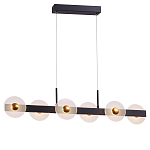 Линейный подвесной светильник с круглыми плафонами и золотистыми акцентами Aurelia Circles варинант исполнения - 2 | Loft Concept в Краснодаре