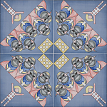 Плитка дизайнерская с узором Мангалоры варинант исполнения - 1 | Loft Concept в Краснодаре