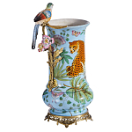 Ваза из фарфора с птицей на бронзовой ветке Garden of Eden варинант исполнения - 1 | Loft Concept в Краснодаре