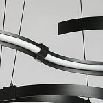 Люстра подвесная светодиодная в виде волнообразной ленты Ribbon Vortex варинант исполнения - 5 | Loft Concept в Краснодаре