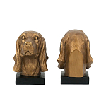 Держатель для книг с бронзовыми фигурками головы собаки Dog Elegance  варинант исполнения - 3 | Loft Concept в Краснодаре