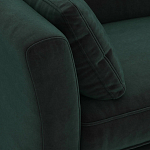 Диван с обивкой из велюра зеленый Gibbs Dark Green Sofa варинант исполнения - 4 | Loft Concept в Краснодаре