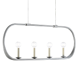 Люстра линейная в овальной раме Traditional Clean Lines варинант исполнения - 2 | Loft Concept в Краснодаре