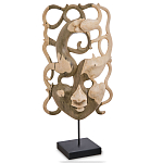 Маска ручной работы деревянная резная Roots Мask варинант исполнения - 1 | Loft Concept в Краснодаре