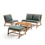 Садовый 2-х местный диван с каркасом из акации Green варинант исполнения - 4 | Loft Concept в Краснодаре