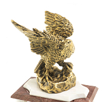 Часы настольные из натурального камня с декором в виде орла Eagle Stone Clock варинант исполнения - 3 | Loft Concept в Краснодаре