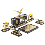 Настольный письменный набор из яшмы и долерита в подарочной упаковке Manager Organizer варинант исполнения - 4 | Loft Concept в Краснодаре