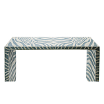 Консоль Дизайнерская Kenya Console ZEBRA Bone Inlay blue варинант исполнения - 2 | Loft Concept в Краснодаре