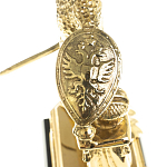 Часы настольные бронзовые из натурального камня Яшма Stone Clock варинант исполнения - 5 | Loft Concept в Краснодаре