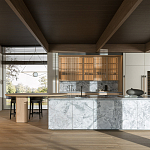 Кухонный гарнитур из натурального камня и дерева INTERSECTION Dada Engenereed Kitchen варинант исполнения - 1 | Loft Concept в Краснодаре