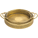 Поднос железный Gold Mesh варинант исполнения - 1 | Loft Concept в Краснодаре