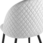 Мягкий стул в сером велюре Miruna Chair варинант исполнения - 6 | Loft Concept в Краснодаре