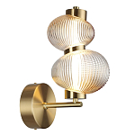 Бра с 2-мя рифлеными стеклянными шарами Marcelh Light варинант исполнения - 6 | Loft Concept в Краснодаре