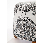 Пуф Wakonda с Круглыми ножками Черно-Белый орнамент варинант исполнения - 3 | Loft Concept в Краснодаре