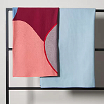 Плед из хлопка с абстрактным принтом Elysian Flow Ember варинант исполнения - 6 | Loft Concept в Краснодаре