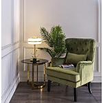 Столик журнальный золотой с темным стеклом Tastiness варинант исполнения - 3 | Loft Concept в Краснодаре