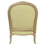Кресло Ava Classical Armchair green striped flax варинант исполнения - 2 | Loft Concept в Краснодаре