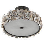 Потолочный светильник круглый с абажуром из устричных раковин Sea Ravens варинант исполнения - 4 | Loft Concept в Краснодаре