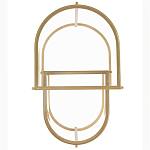 Комплект из 2-х приставных столиков на металлическом основании цвета латунь Ambassador варинант исполнения - 3 | Loft Concept в Краснодаре