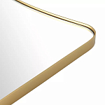 Зеркало золотистое с закруглёнными углами Thin Frame варинант исполнения - 3 | Loft Concept в Краснодаре