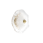 Бра в форме прозрачного стеклянного цветка с рельефной текстурой Textured Glass варинант исполнения - 7 | Loft Concept в Краснодаре