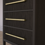 Комод Primo с 3 выдвижными ящиками Темный орех варинант исполнения - 3 | Loft Concept в Краснодаре