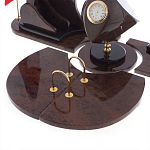 Настольный письменный набор из природного камня обсидиана коричневого Team leader варинант исполнения - 4 | Loft Concept в Краснодаре