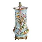 Ваза с птичкой из фарфора с бронзовыми элементами Garden of Eden варинант исполнения - 3 | Loft Concept в Краснодаре