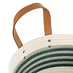 Корзина для хранения с ручками плетеная Interlacement Green  варинант исполнения - 2 | Loft Concept в Краснодаре