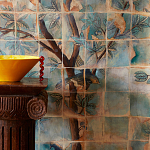 Обои ручная роспись Braganza Standard colourway on dyed paper варинант исполнения - 1 | Loft Concept в Краснодаре