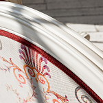 Кресло из массива бука бежевое с растительным орнаментом Raffael Beige Floral Armchair варинант исполнения - 5 | Loft Concept в Краснодаре