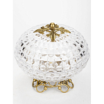 Конфетница из прозрачного рельефного стекла Eden Garden варинант исполнения - 2 | Loft Concept в Краснодаре