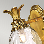 Бра для ванных комнат с прозрачным стеклянным плафоном в форме ананаса и декоративным основанием с рельефным узором Hinkley варинант исполнения - 2 | Loft Concept в Краснодаре