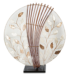 Настольная лампа из перламутра и дерева на подставке Indonesian Petal варинант исполнения - 3 | Loft Concept в Краснодаре