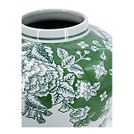 Ваза с зелеными цветочными и птичьими мотивами Vase Inspired by Nature варинант исполнения - 3 | Loft Concept в Краснодаре