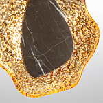 Бра с волнообразным стеклянным плафоном и вставкой из мрамора Liquid Stone варинант исполнения - 10 | Loft Concept в Краснодаре