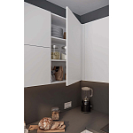 Кухонный гарнитур белый акриловый фасад Eveline White Kitchen Set варинант исполнения - 3 | Loft Concept в Краснодаре