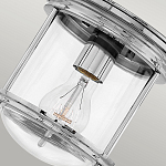 Потолочный светильник для ванных комнат с цилиндрическим стеклянным плафоном и одной лампой Hinkley варинант исполнения - 16 | Loft Concept в Краснодаре