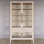 Витрина Primo со стеклянными фасадами и 2 ящиками Светлый дуб варинант исполнения - 1 | Loft Concept в Краснодаре