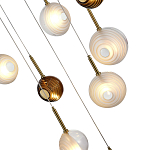 Люстра светодиодная с сферическими стеклянными плафонами Splatter варинант исполнения - 7 | Loft Concept в Краснодаре