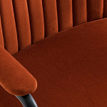 Кресло бархатное с подлокотниками на металлическом каркасе Oriel Retro Armchair варинант исполнения - 5 | Loft Concept в Краснодаре