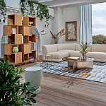 Приставной столик из массива манго Tom-tom Grey варинант исполнения - 4 | Loft Concept в Краснодаре